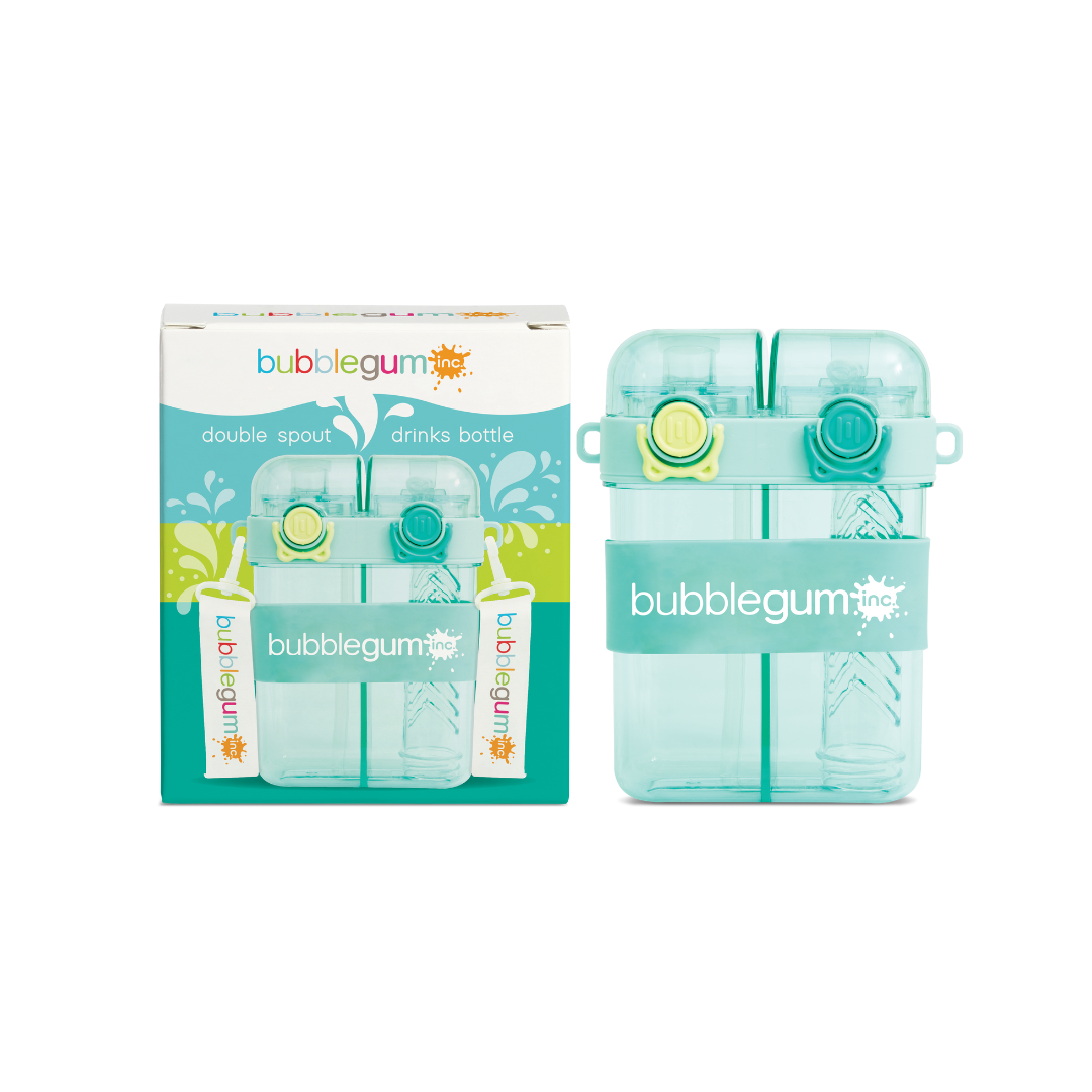 Bubblegum 760ml Kids Twin Spout Water/Juice Bottle - BLUE
