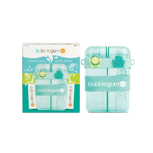 Bubblegum 760ml Kids Twin Spout Water/Juice Bottle - BLUE