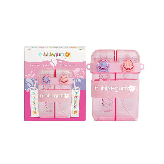 Bubblegum 760ml Kids Twin Spout Water/Juice Bottle - PINK