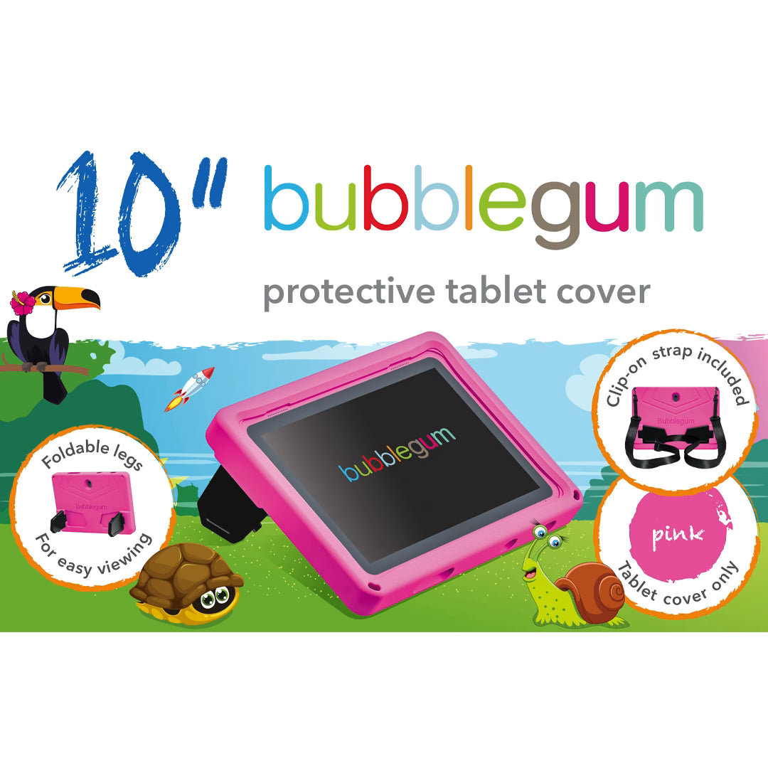 Bubblegum 10" Junior Tablet Festive Bundle - Pink