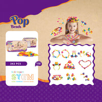 Pop Beads 262 PCS Carry Case Small