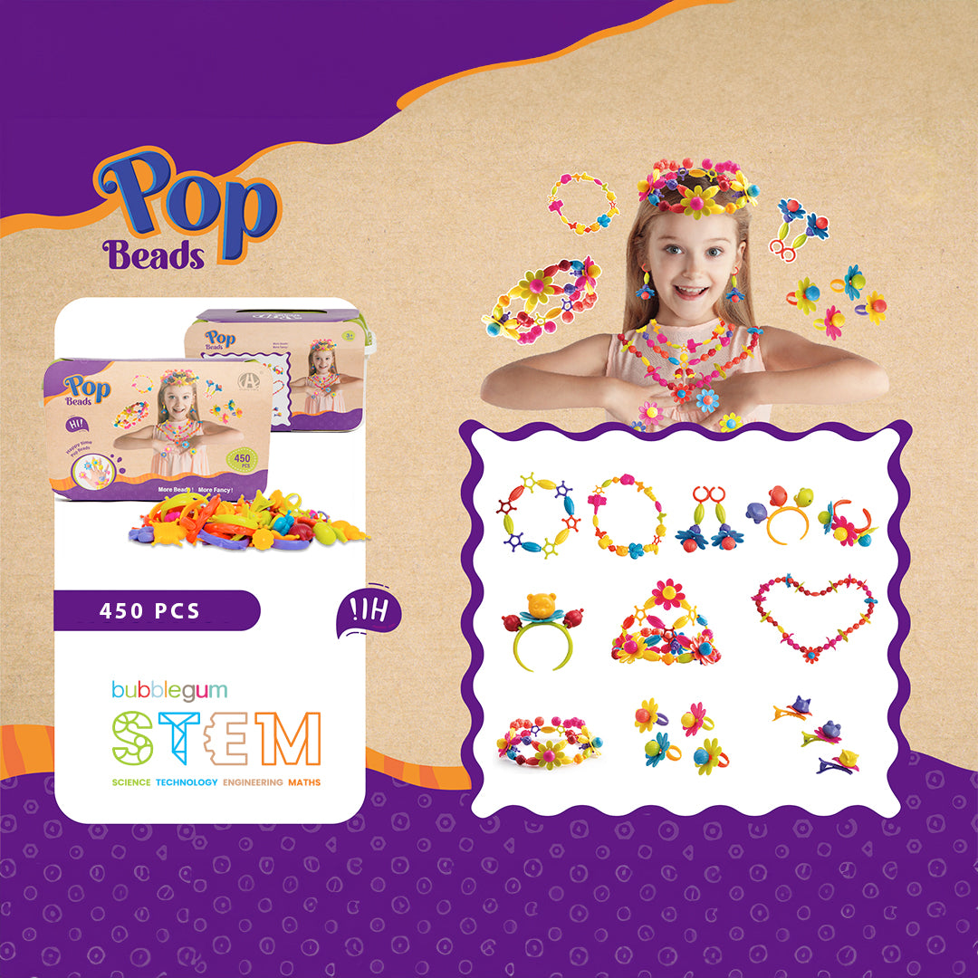 Pop Beads 450PCS Big Carry Case